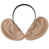 Oversized flesh-tone ears on headband for costume or giant character, front view