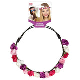 Flower headband with header card attached