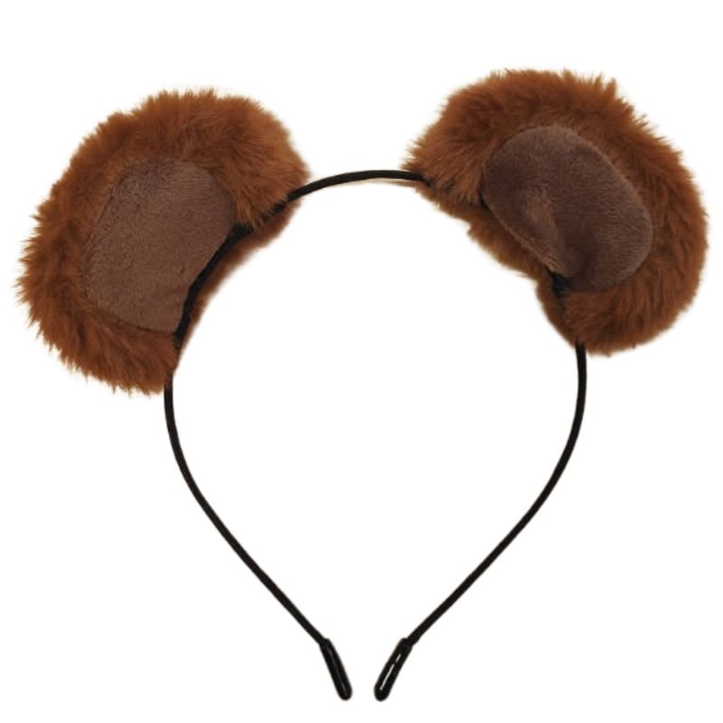Color Berars Ear Fluffy Brown Bear Ears Headband | Kids & Adults – Cracker Jack Costumes ...