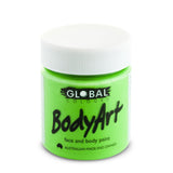 Fluro green face and body paint 45ml, water based and non toxic.