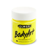 Fluro Yellow Face and Body Paint 45 ml , non toxic and water based.