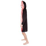 foam bacon adult costume, tunic with printed strip of bacon on the front.