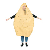 Foam potato adult costume is unisex.