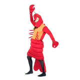 Foam lobster adult costume is unisex.