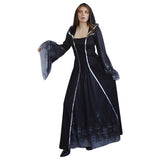 Women's Forgotten Souls Dress with hood and ghostly skull print