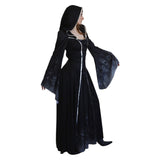 Side view of Women's Forgotten Souls hooded costume dress