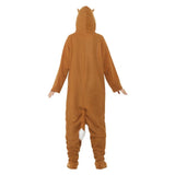 Fox all in one costume in light brown.