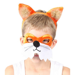 Kids Fox Headband and Mask Set for Book Week, school dress-up, woodland animal costumes and costume parties.