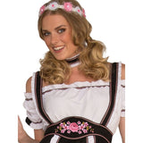 Fraulein Costume, dress with headdress and choker.