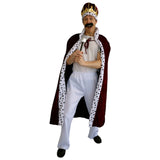 Freddie Royal Cape red and white costume cape front view