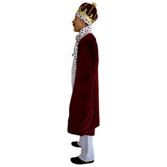 Freddie Royal Cape red and white costume cape front view
