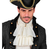 frilled jabot cream costume accessory alternative view