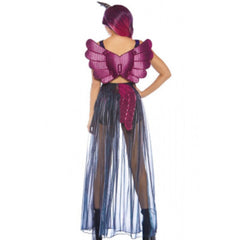 Galaxy unicorn ladies costume by Leg Avenue with colourful cosmic print top and shorts