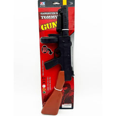 Gangster Machine Tommy Gun, pull trigger for machine gun sound, 50 cm long.