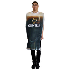 Genius Pint adult beer tabard novelty costume front view