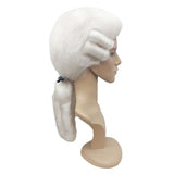 George washington wig with two side curls.