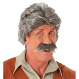 grey geppetto wig with moustache costume