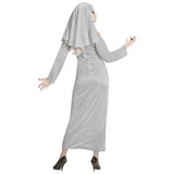 Ghostly nun costume view at back