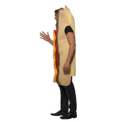 Giant hot dog costume for adults