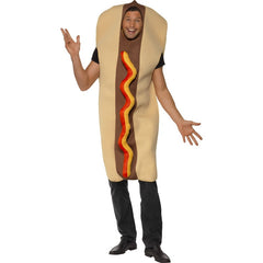 Giant hot dog costume for adults