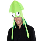 Giant green squid hat