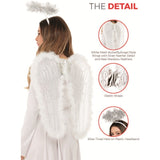 close up of wings and halo