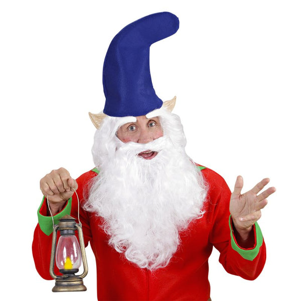 Blue gnome felt hat