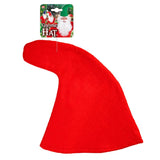 Red gnome hat on a white background with packaging in the corner.