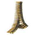 Gold & Black Toy Bandolier Prop Belt