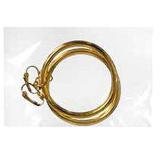 Gold clip-on pirate earrings costume accessory