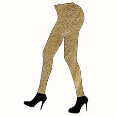 Shiny gold leggings for women – retro 80s costume, disco or festival outfit