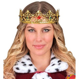 Adult royal costume crown with decorative gems