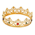 Gold Ornate Royal Crown with Gems