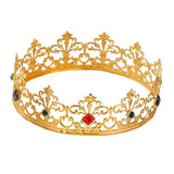 gold ornate royal crown gems costume