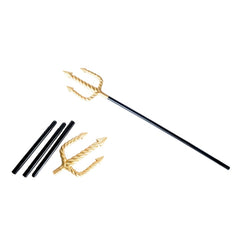 gold sea king trident 4 piece costume prop