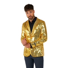 Gold sequin blazer costume for men front view