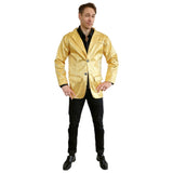 Mens Gold Sequin Disco Jacket for 70s Retro Costumes