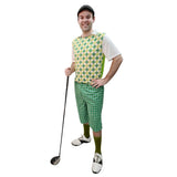 Golf Pro Costume with green diamond vest and checked pants – Dr Toms