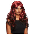 Gothic Temptress Wig, Black & Red