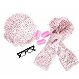 Grandma Accessory Set accessories including bonnet, scarf, glasses and pink rollers