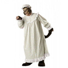 Grandma Wolf costume hire Brisbane with nightie and wolf mask