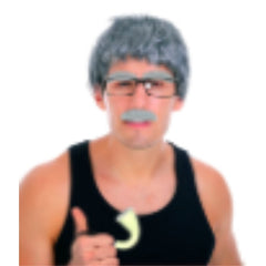 grandpa costume kit wig moustache glasses pipe