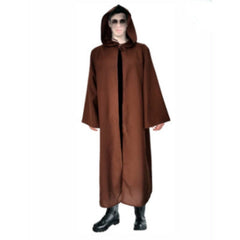 Adult brown hooded gravekeeper robe