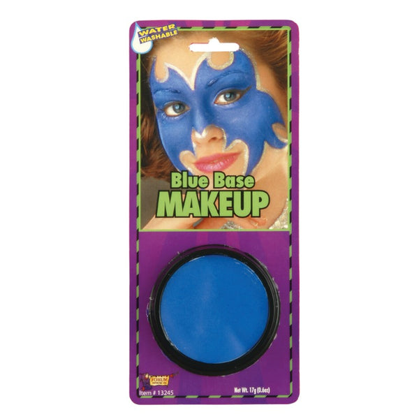 Grease Paint Base Makeup-Asst Colors in blue, washes off with soap and water.