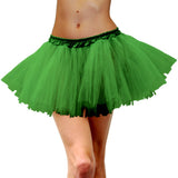 Green adult tulle tutu costume accessory. Perfect for 80s parties and St Patrick’s Day.