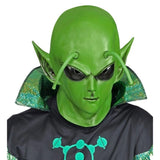 Green Alien Mask Forehead with Raised Antenna Details