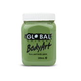 Green oxide face and body paint by Global – water-based non-toxic paint for kids’ parties, sports events, and costumes