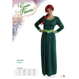 Ladies Green Princess Dress fairytale costume packaging