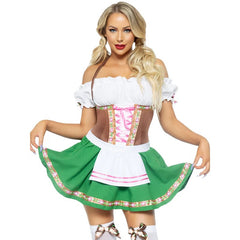 Gretchen Oktoberfest dirndl costume with petticoat for hire in Brisbane