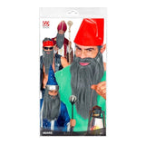 Grey Long Beard and Moustache Comfort Fit in Widmann Packaging